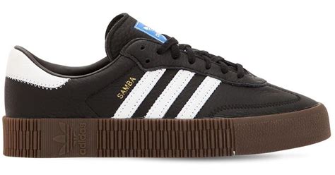 black adidas samba platform